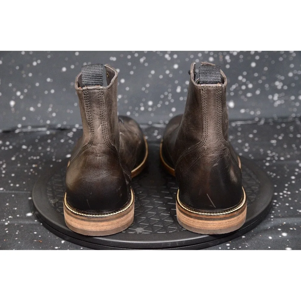 RODD & GUNN Black Plain Toe Boot US 8 D EU 41 $228 BRAND‎ NEW